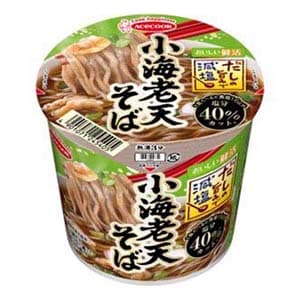 だしの旨みで減塩 小海老天そば
