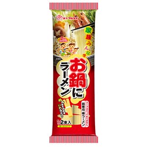 お鍋にラーメン2束入