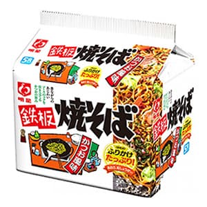明星 鉄板焼そば かつお風味 5食パック