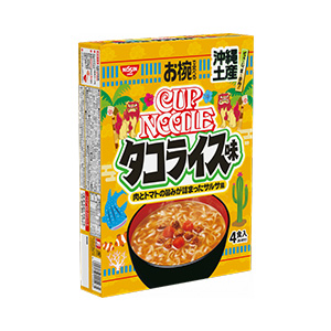 お椀で食べるご当地カップヌードル 沖縄土産タコライス味 4食入り