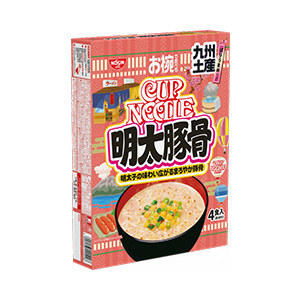 お椀で食べるご当地カップヌードル 九州土産明太豚骨味 4食入り