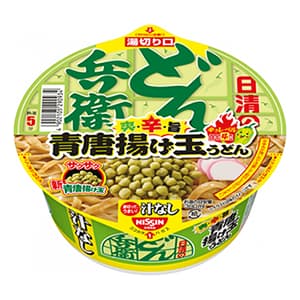 日清の汁なしどん兵衛 青唐揚げ玉うどん