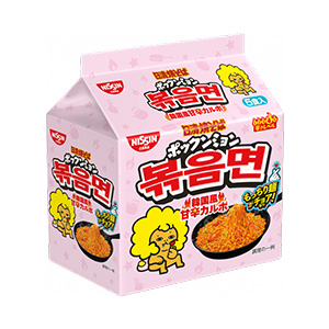 日清焼そば ポックンミョン 韓国風甘辛カルボ 5食パック