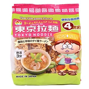 東京拉麺4食入りパック トムヤンクン味