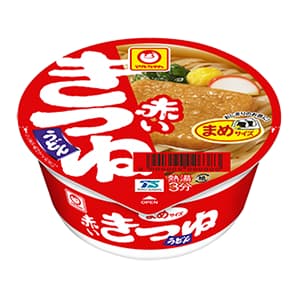 赤いまめきつねうどん 西